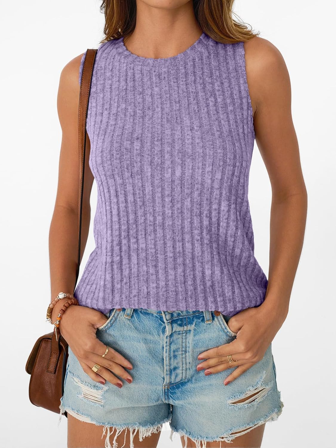 Womens Tank Tops Sleeveless Tunic Summer Basic Soft Casual Trendy Vacation Outfits