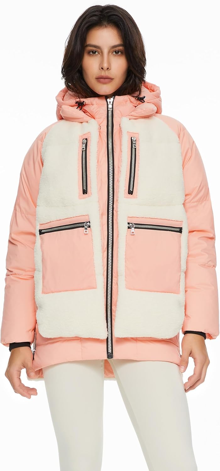 Women’s Thickened Hooded Down Coat Winter Puffer Jacket