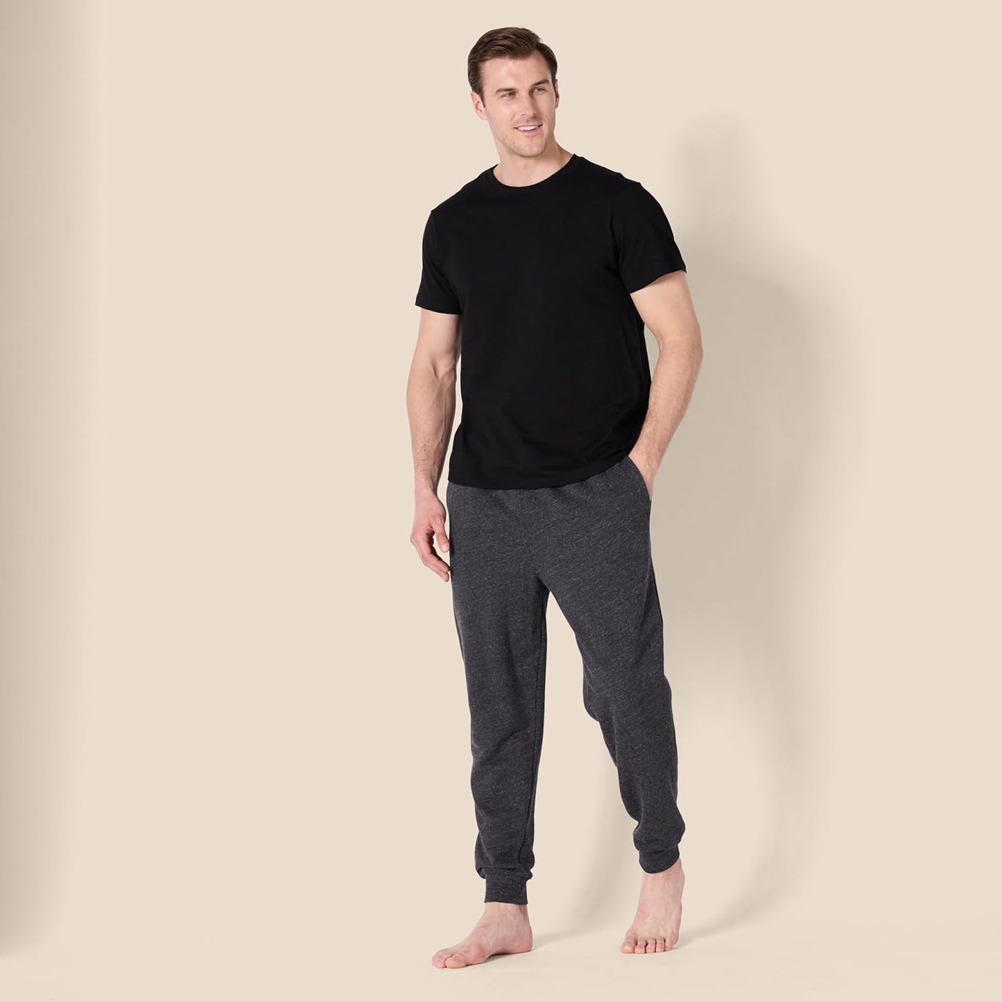Men's Cotton Crew Neck T-Shirts, Versatile Soft Basics, Pack of 6