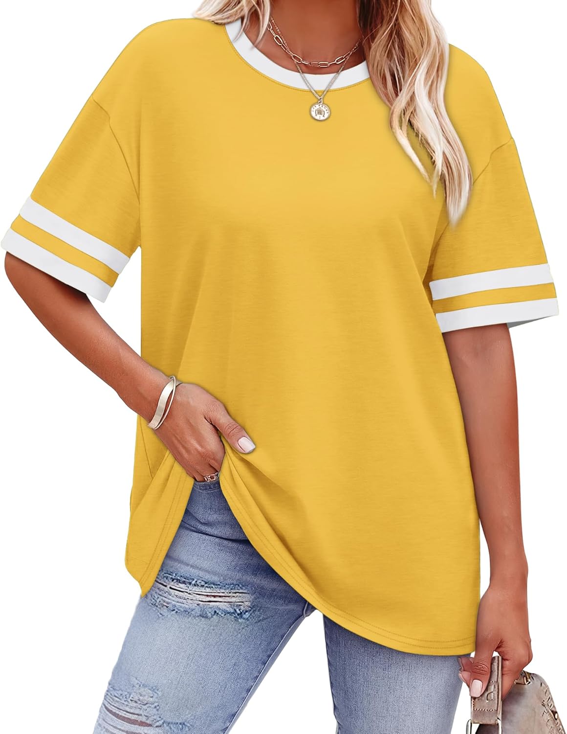 Womens T Shirts Loose Fit Short Sleeve Tees