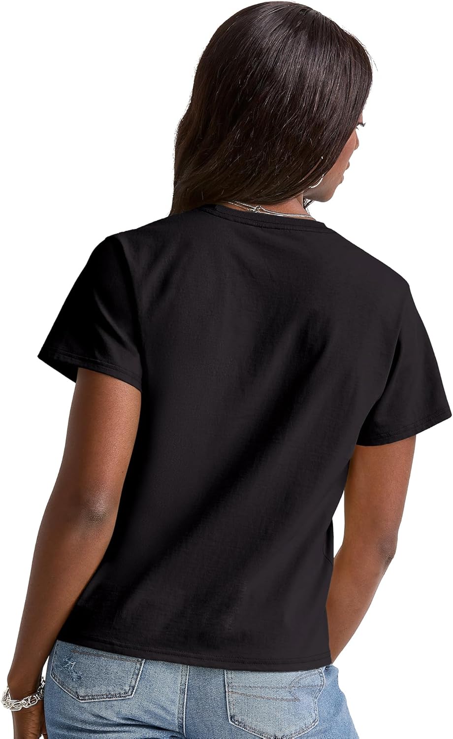 Cotton Crewneck Tee, Classic Fit T-Shirt for Women