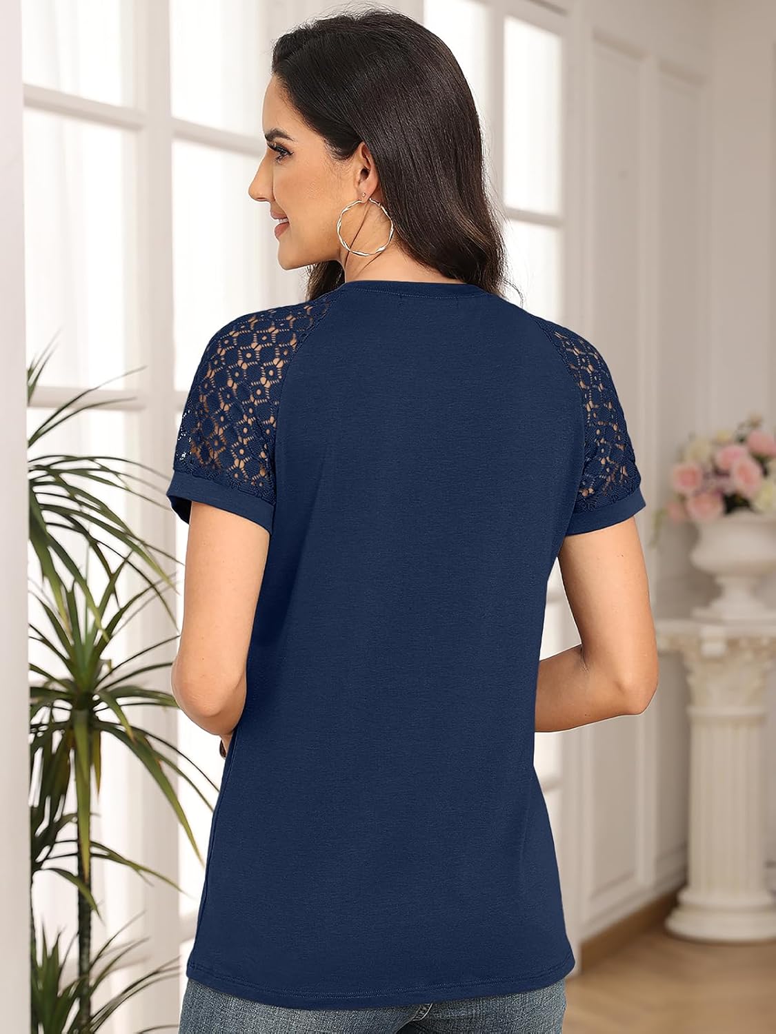 Spring Shirts Trendy Vacation Outfits Short Sleeve Tee