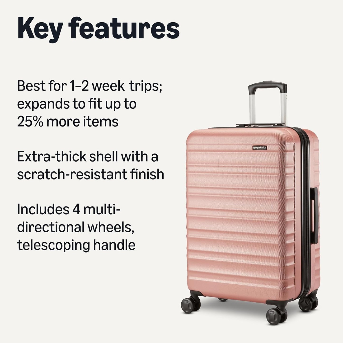 26" Hardside Medium Checked Luggage
