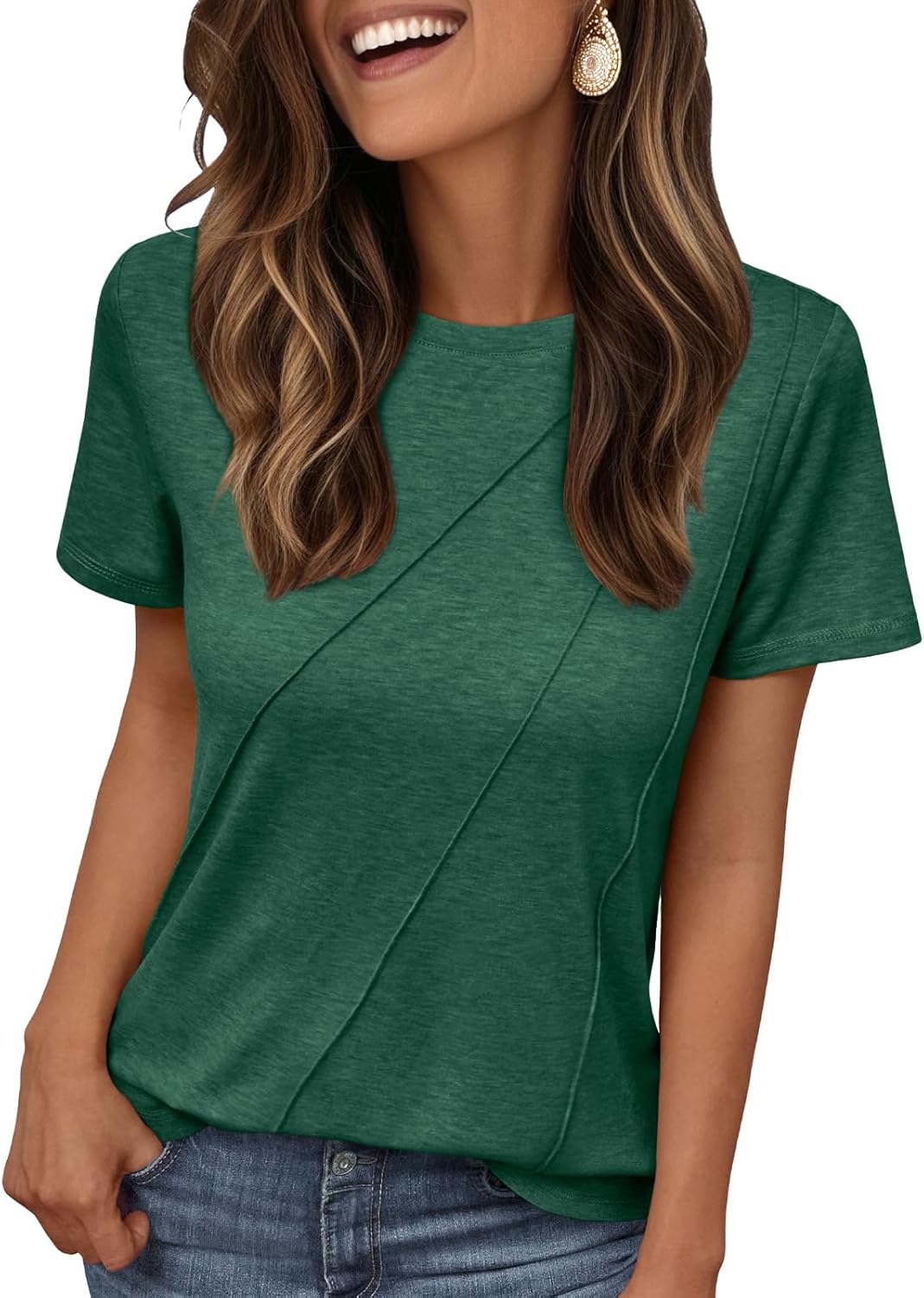 Womens Summer Tops Workout Shirts Beach Vacation Outfits Business Tshirts