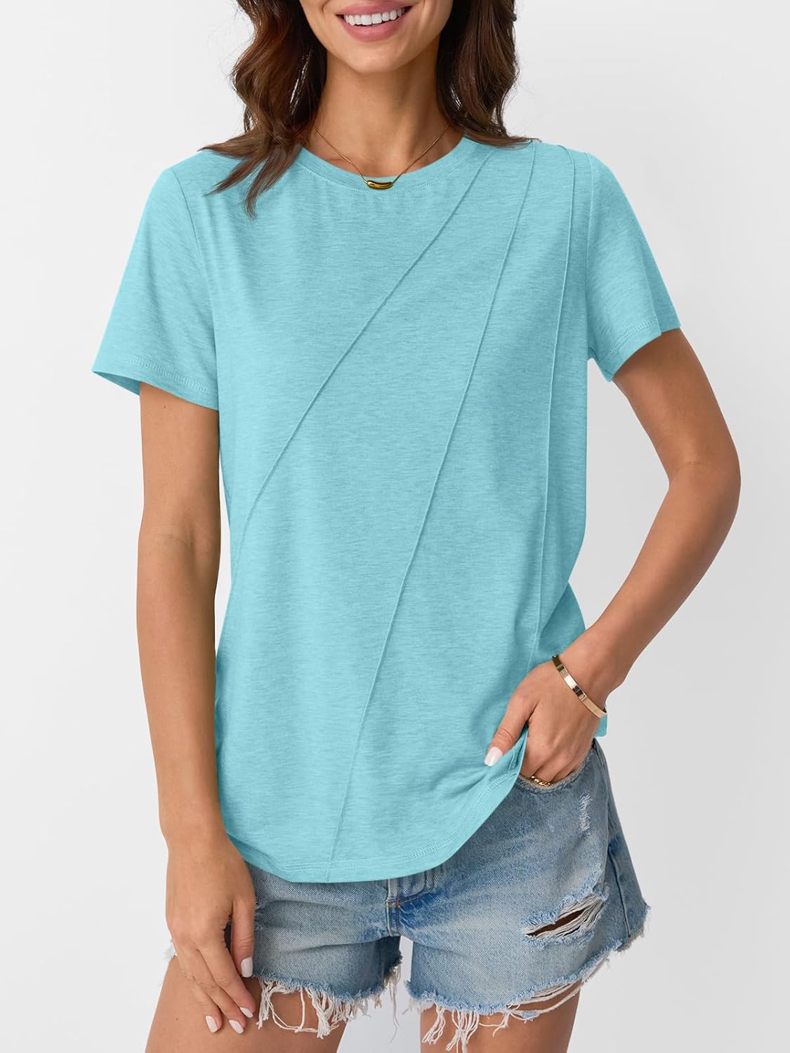 Womens Summer Tops Workout Shirts Beach Vacation Outfits Business Tshirts