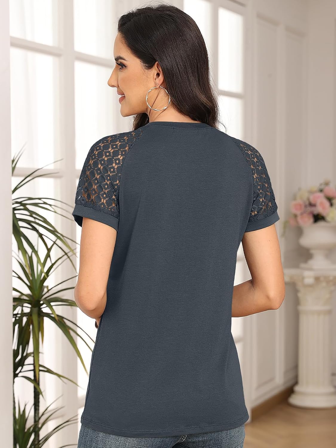 Spring Shirts Trendy Vacation Outfits Short Sleeve Tee