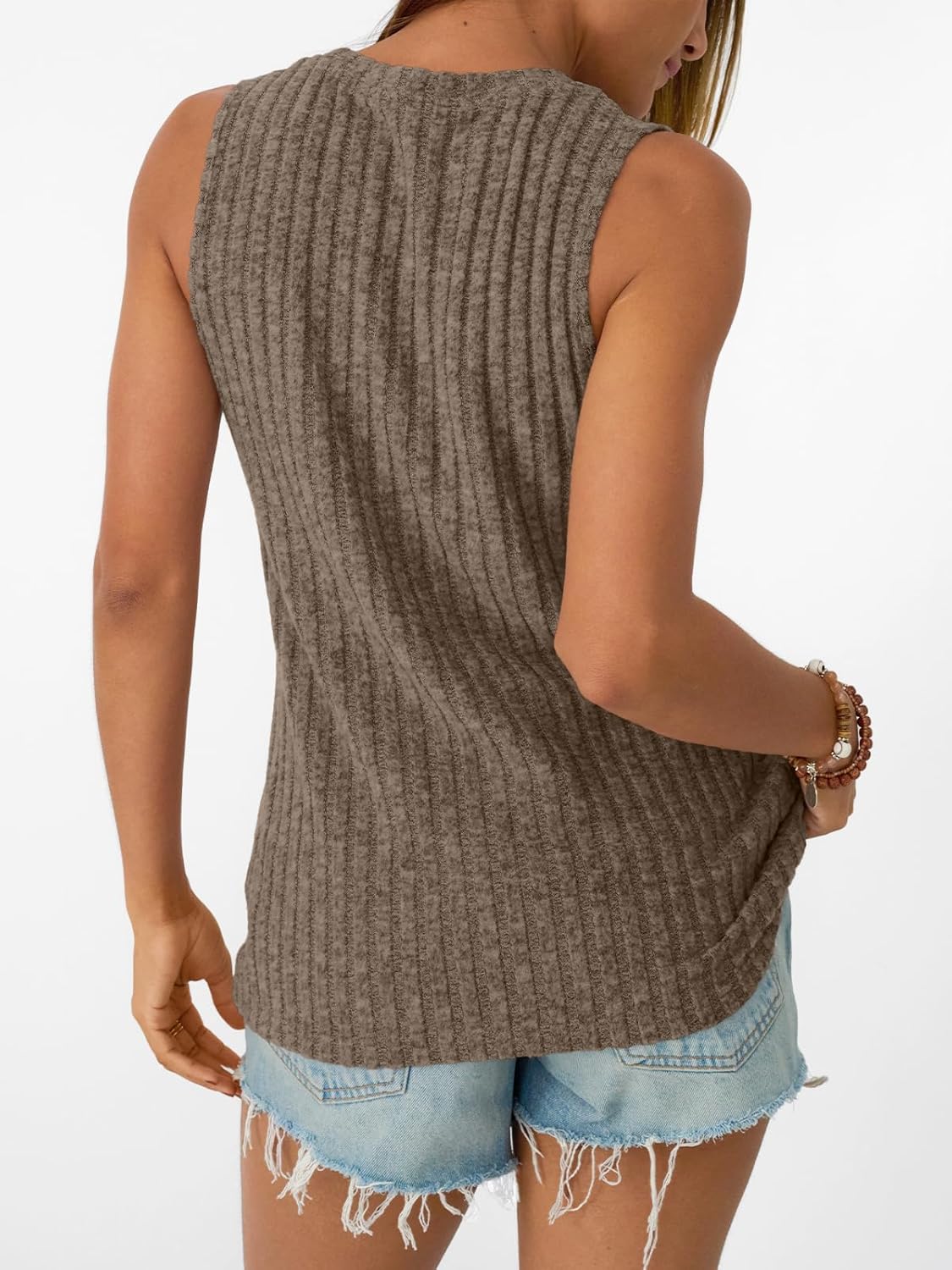 Womens Tank Tops Sleeveless Tunic Summer Basic Soft Casual Trendy Vacation Outfits