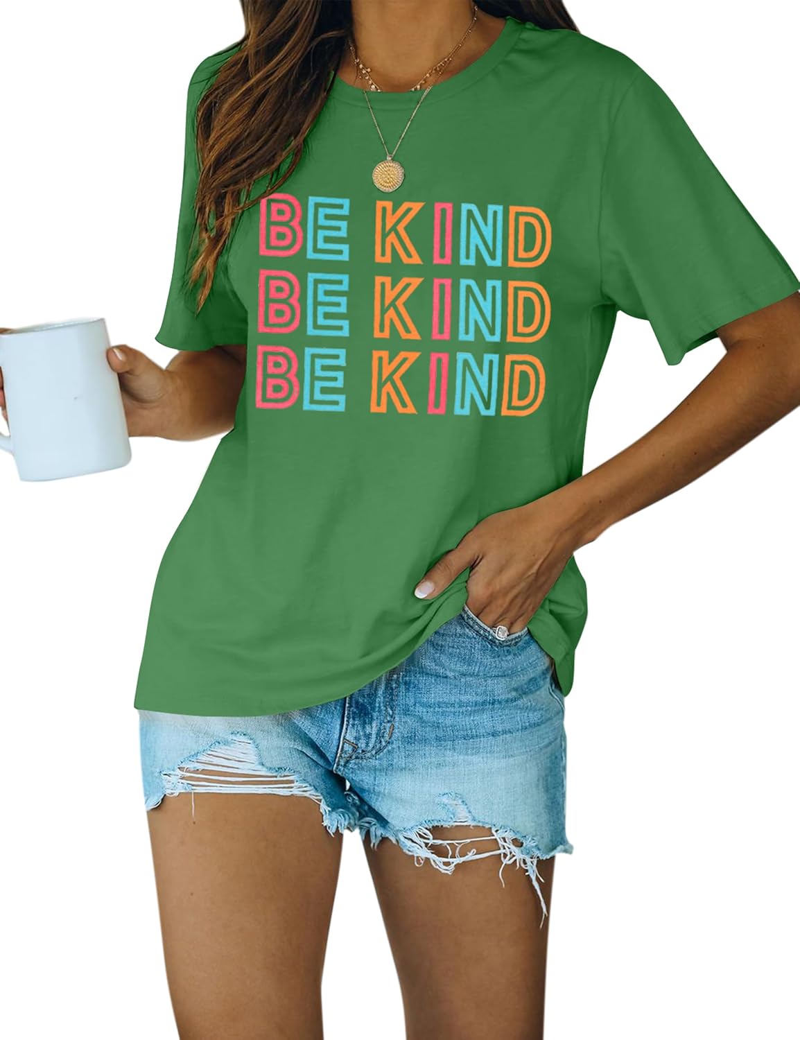 Womens Be Kind Shirt Short Sleeve Graphic Tees