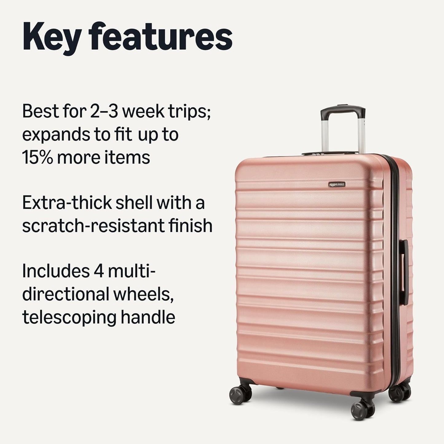 26" Hardside Medium Checked Luggage