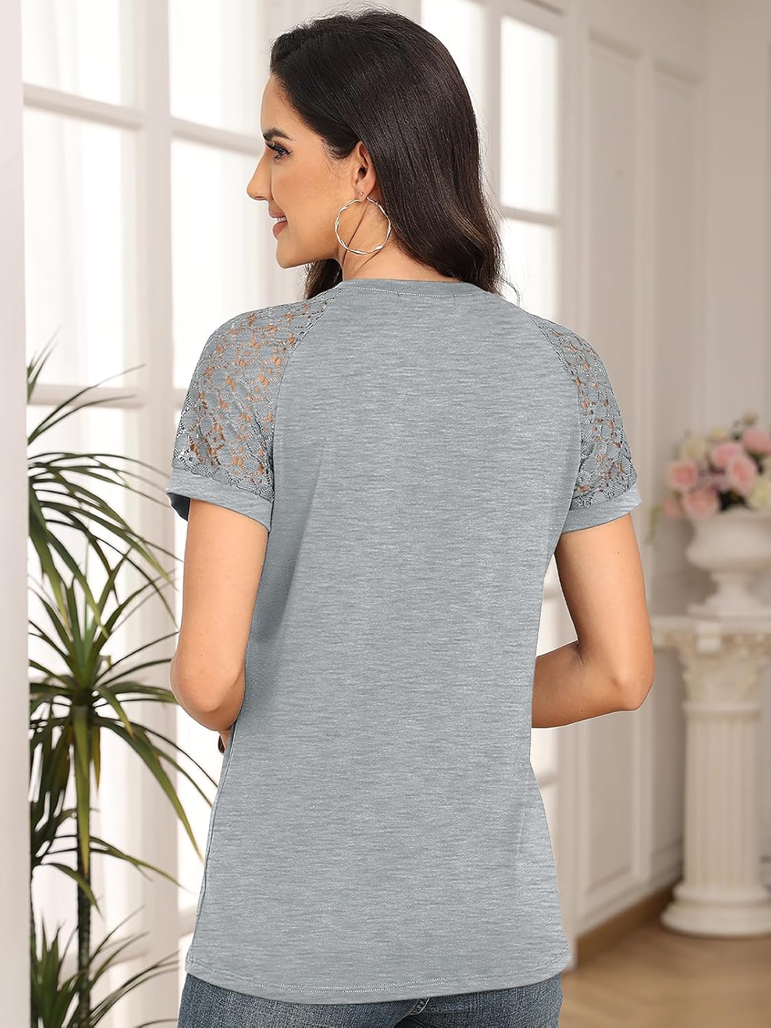Spring Shirts Trendy Vacation Outfits Short Sleeve Tee