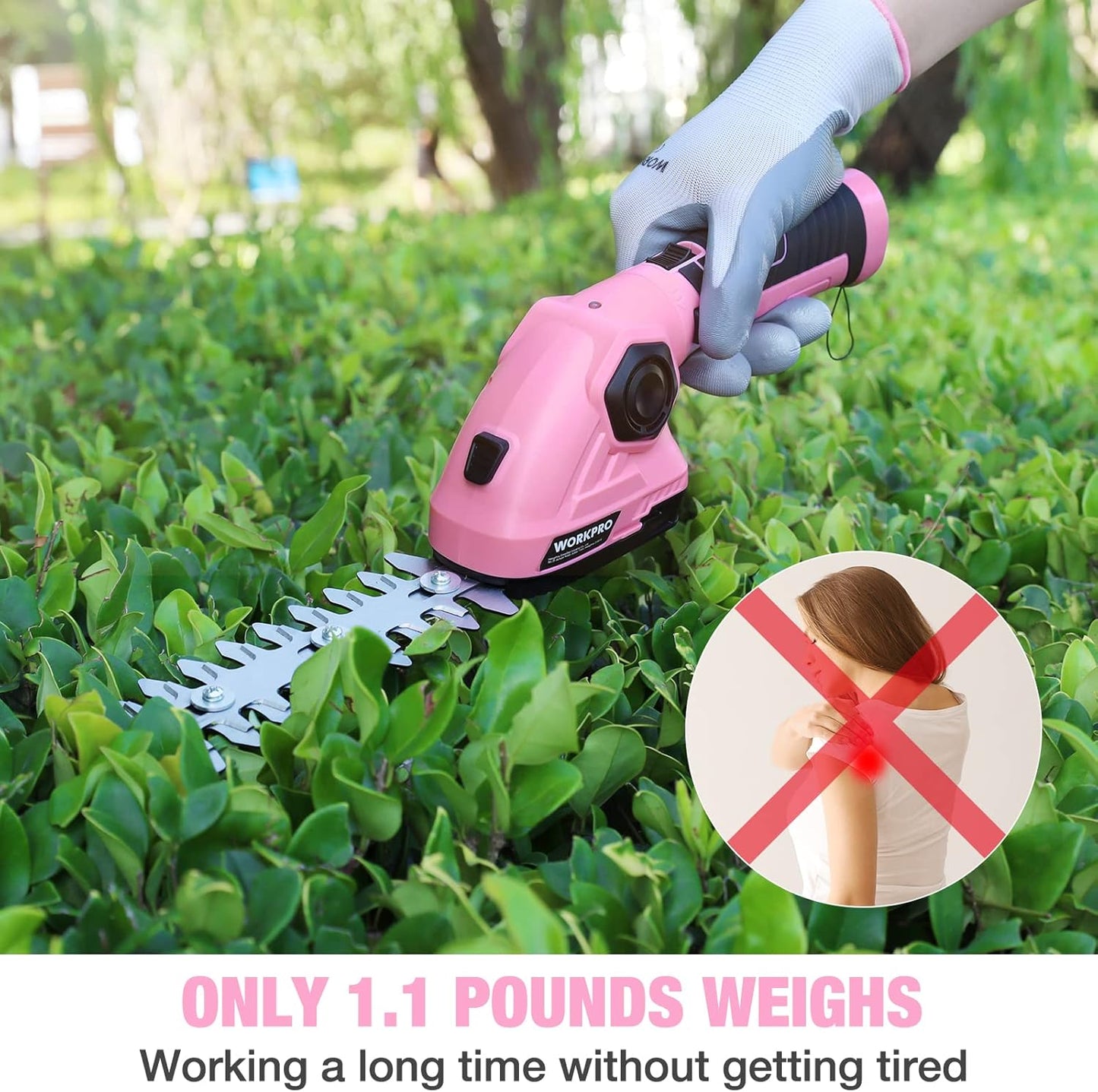 WORKPRO Cordless Grass Shear & Shrubbery Trimmer