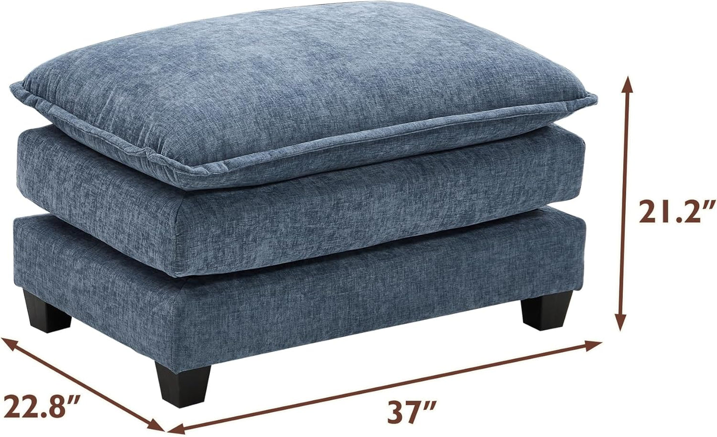 146" U-Shaped Modern Sofa Modular Sectional Cloud Couch