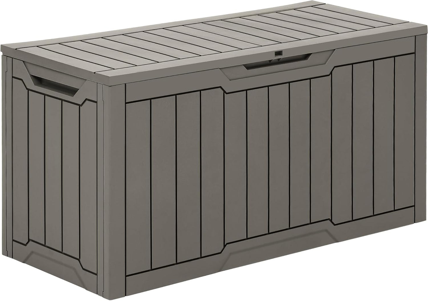 YITAHOME 120 Gallon Large Deck Box Upgraded Resin Outdoor Storage Boxes