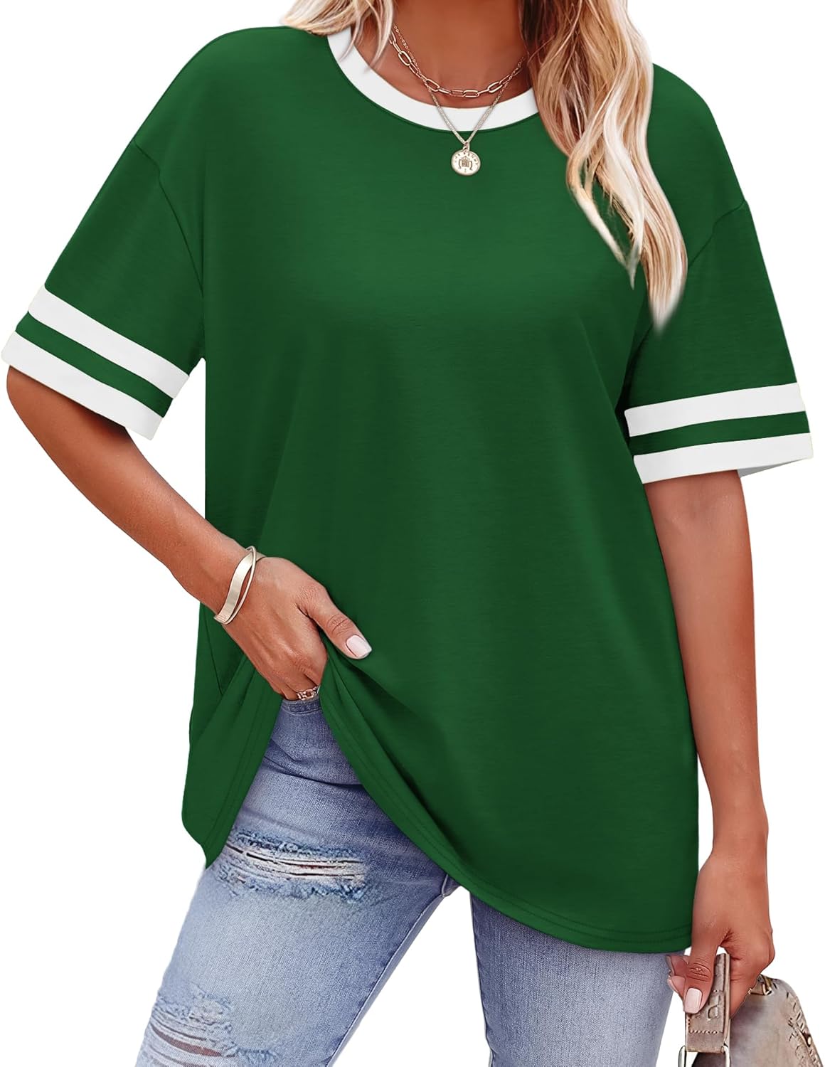 Womens T Shirts Loose Fit Short Sleeve Tees