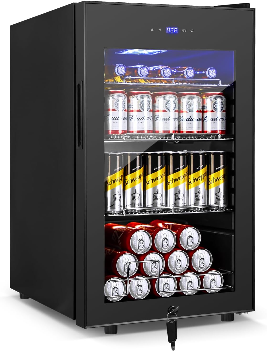 24 Inch Beverage Refrigerator Outdoor Under Counter Beverage Cooler for Patio