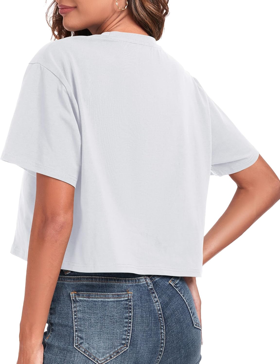Women's Oversized Workout Cropped T Shirts