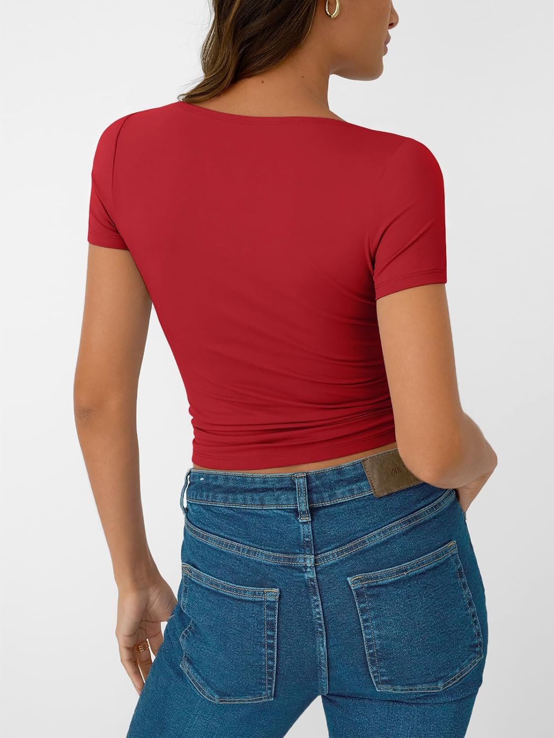 Womens Short Sleeve Boat Neck T-Shirts
