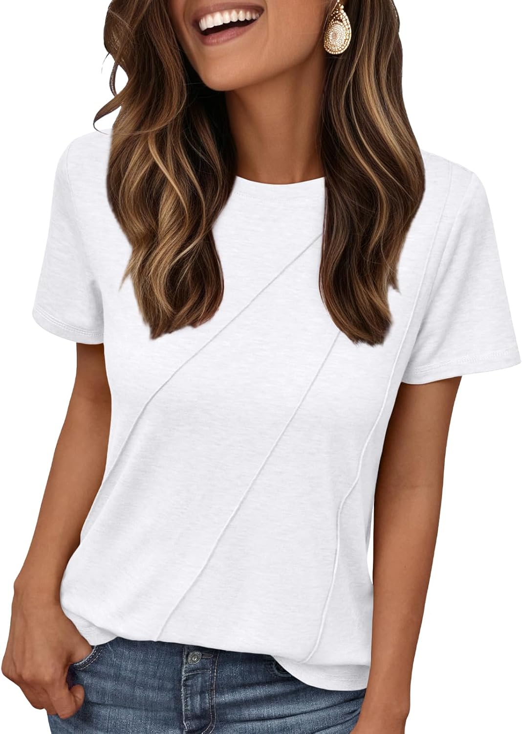 Womens Summer Tops Workout Shirts Beach Vacation Outfits Business Tshirts