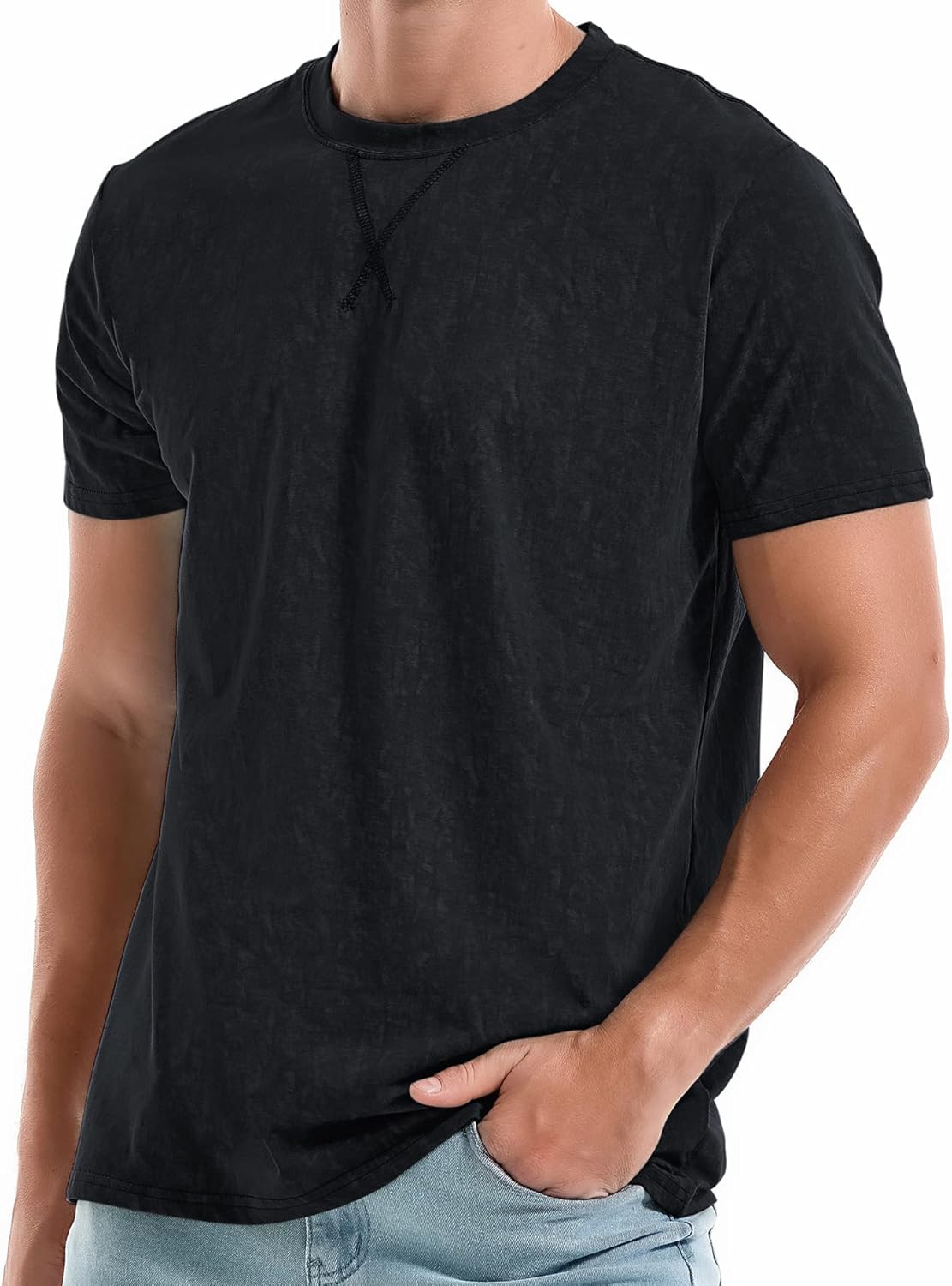 Men's T-Shirts Premium Cotton Crew Neck Tees