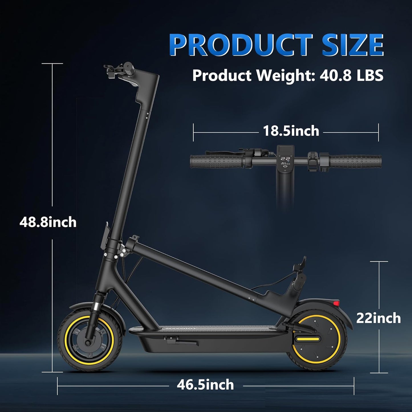 Electric Scooter for Adults 8.5/10/14" Tires, 19/22Mph, 350W/500W Motor