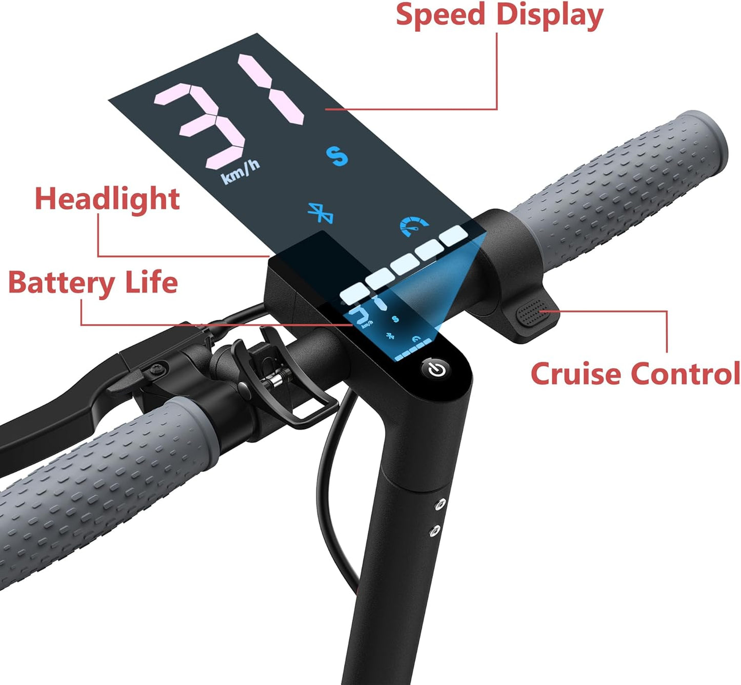 Electric Scooter for Adults 8.5/10/14" Tires, 19/22Mph, 350W/500W Motor