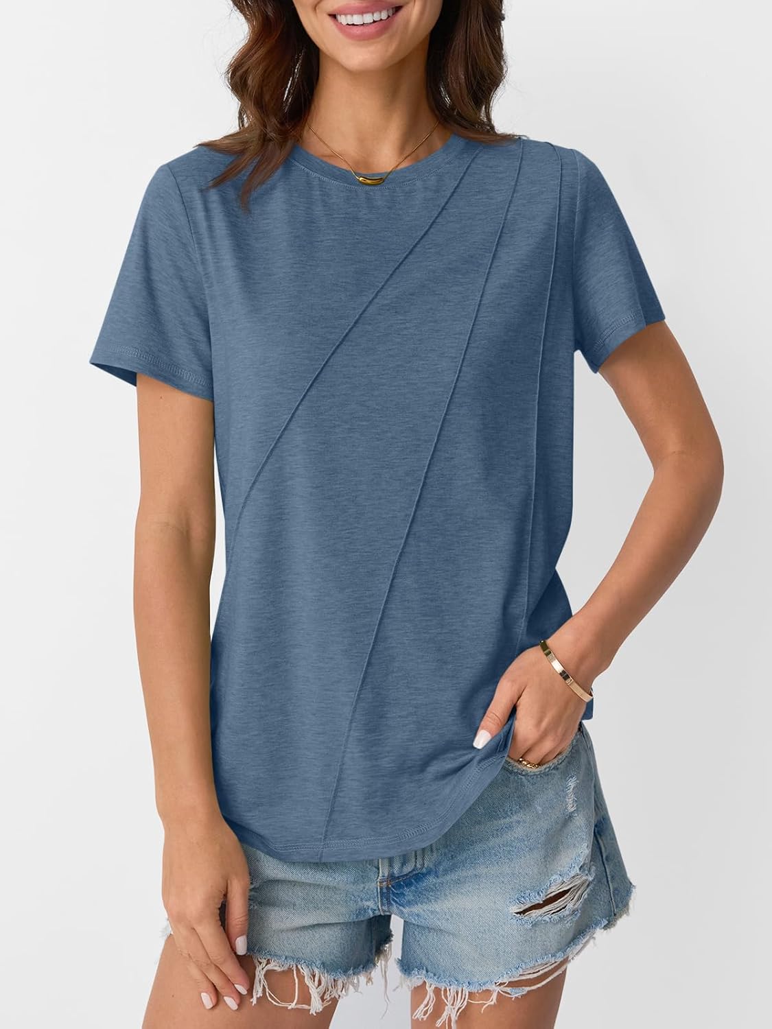 Womens Summer Tops Workout Shirts Beach Vacation Outfits Business Tshirts