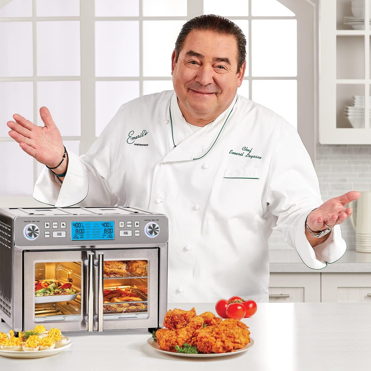 Emeril Dual Zone 360 Air Fryer Oven Combo with French Door