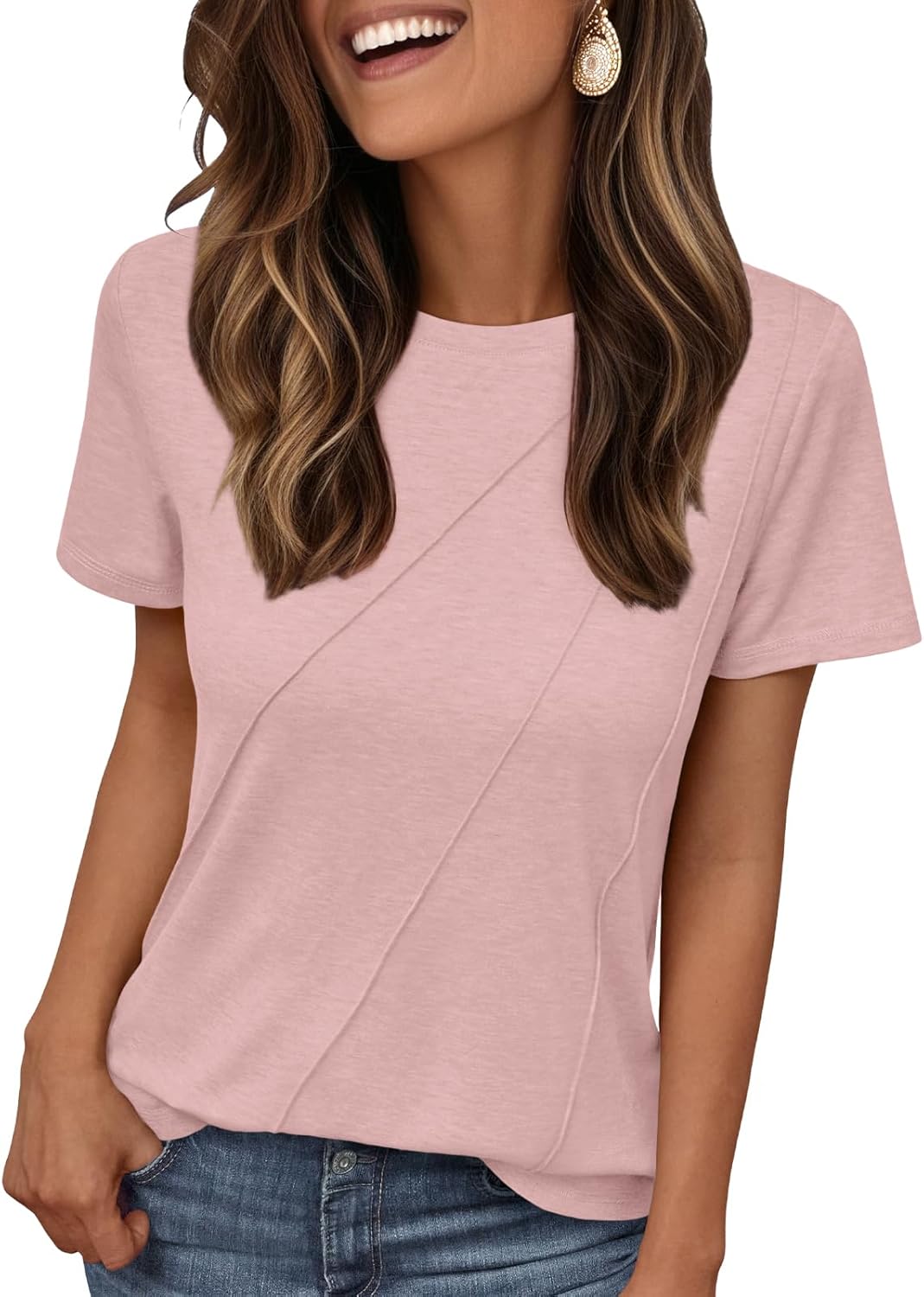 Womens Summer Tops Workout Shirts Beach Vacation Outfits Business Tshirts
