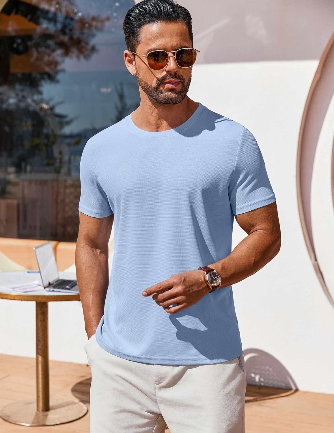 T Shirt Short Sleeve Crew Neck T-Shirt Casual Summer Basic Tee Shirts