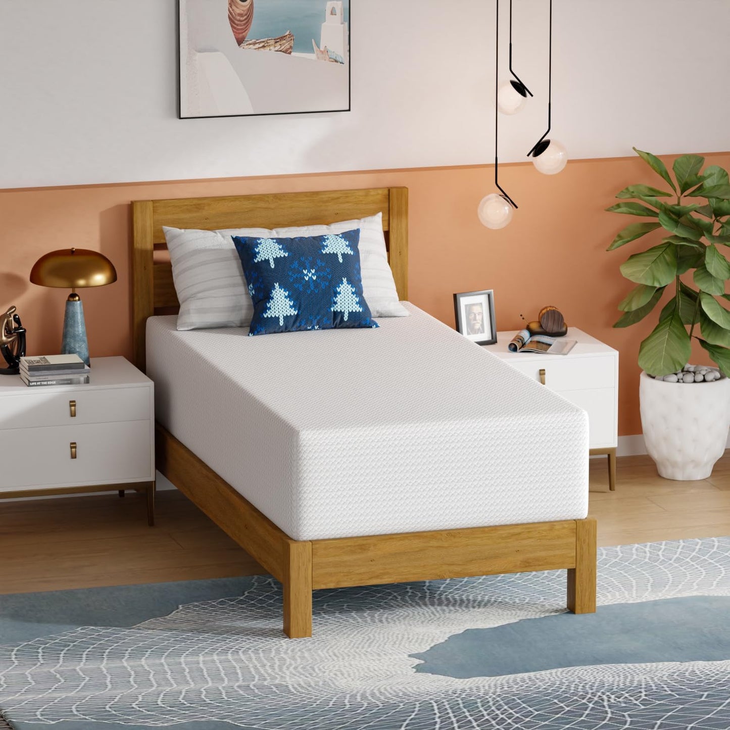Twin 6 Inch Gel Memory Foam Mattress in a Box Medium Firm