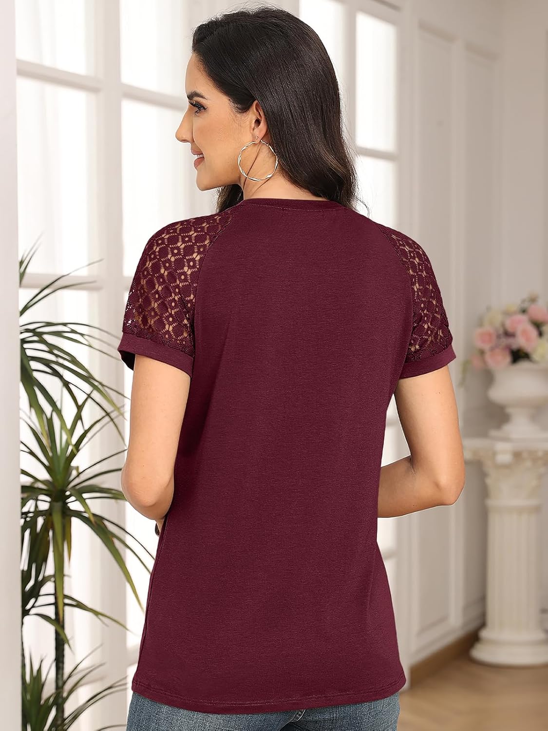 Spring Shirts Trendy Vacation Outfits Short Sleeve Tee