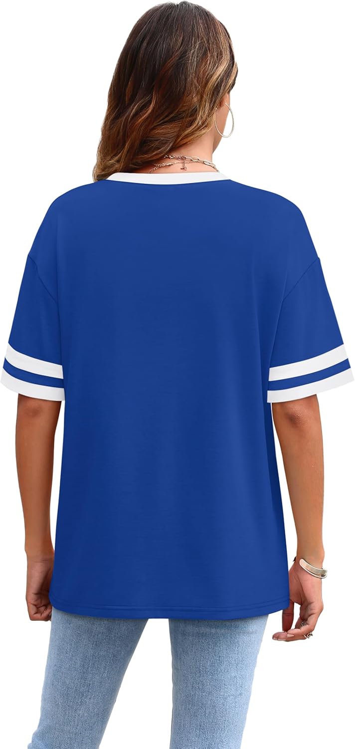 Womens T Shirts Loose Fit Short Sleeve Tees