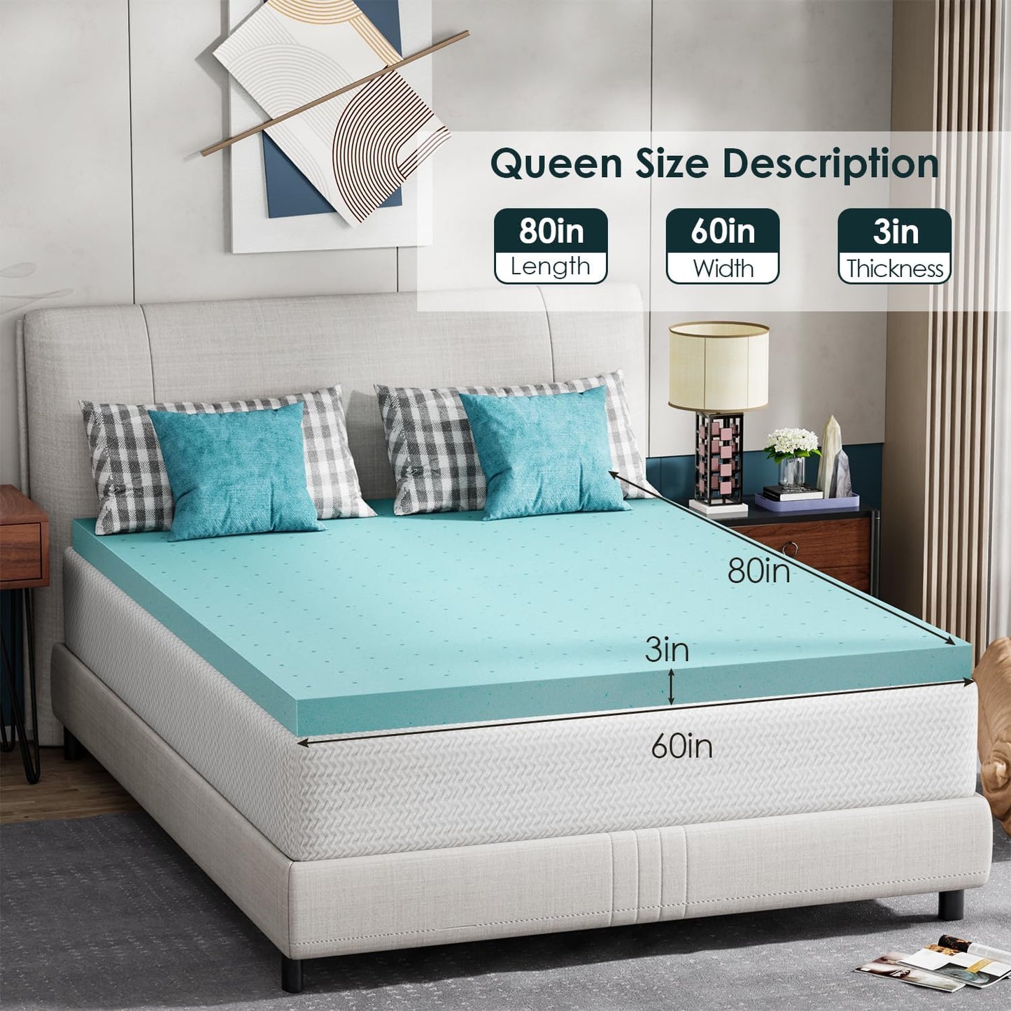 Twin 6 Inch Gel Memory Foam Mattress in a Box Medium Firm