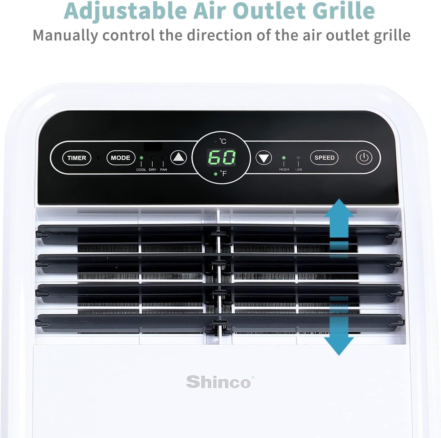 10,000 BTU Portable AC Wi-Fi Dehumidifier Fan Timer for 300 Sq.Ft with Window Kit