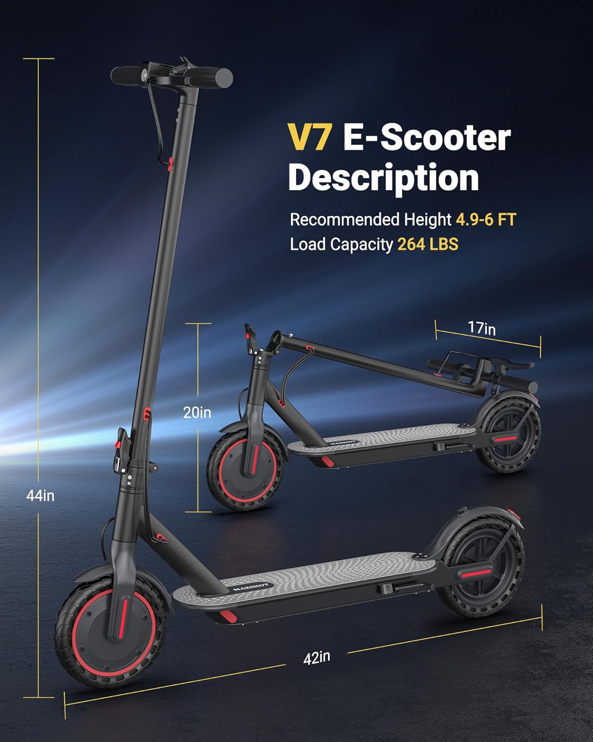 Electric Scooter for Adults 8.5/10/14" Tires, 19/22Mph, 350W/500W Motor