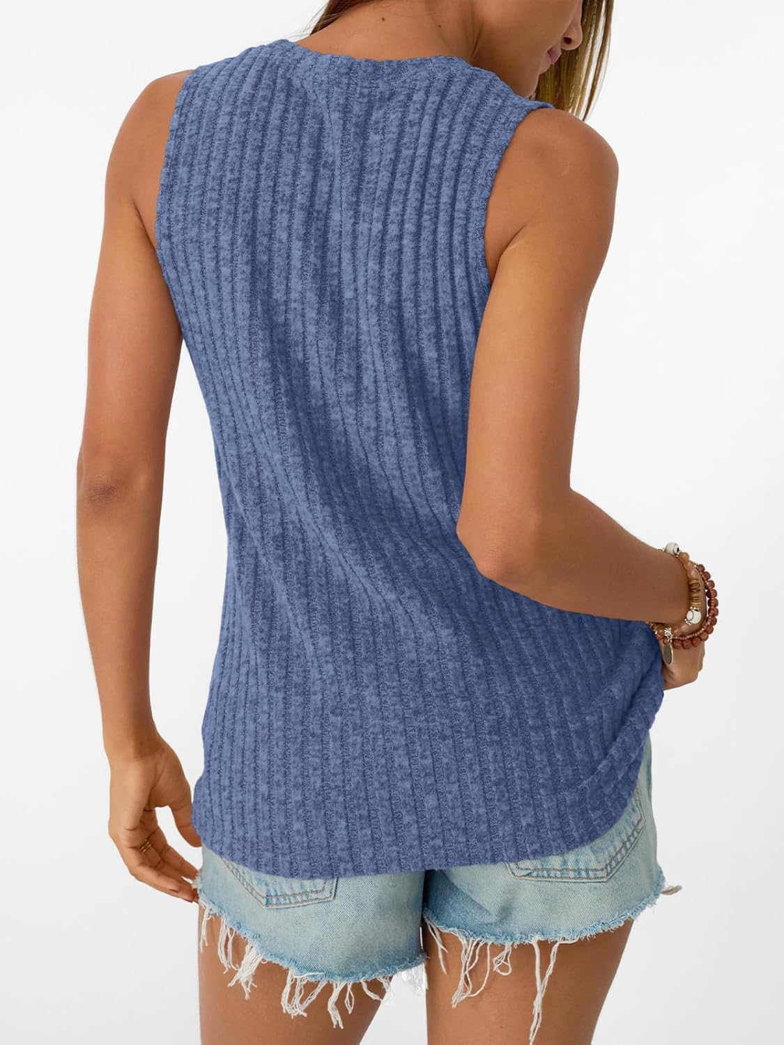 Womens Tank Tops Sleeveless Tunic Summer Basic Soft Casual Trendy Vacation Outfits