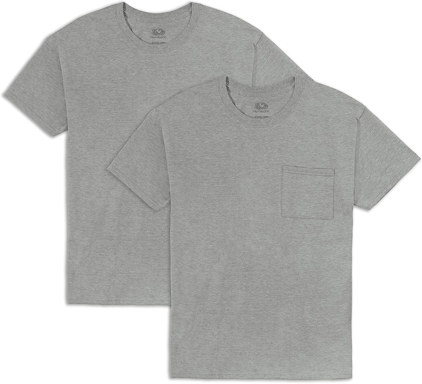 Men's Crew Tee Undershirts Moisture Wicking & Tag Free Comfy Outfits