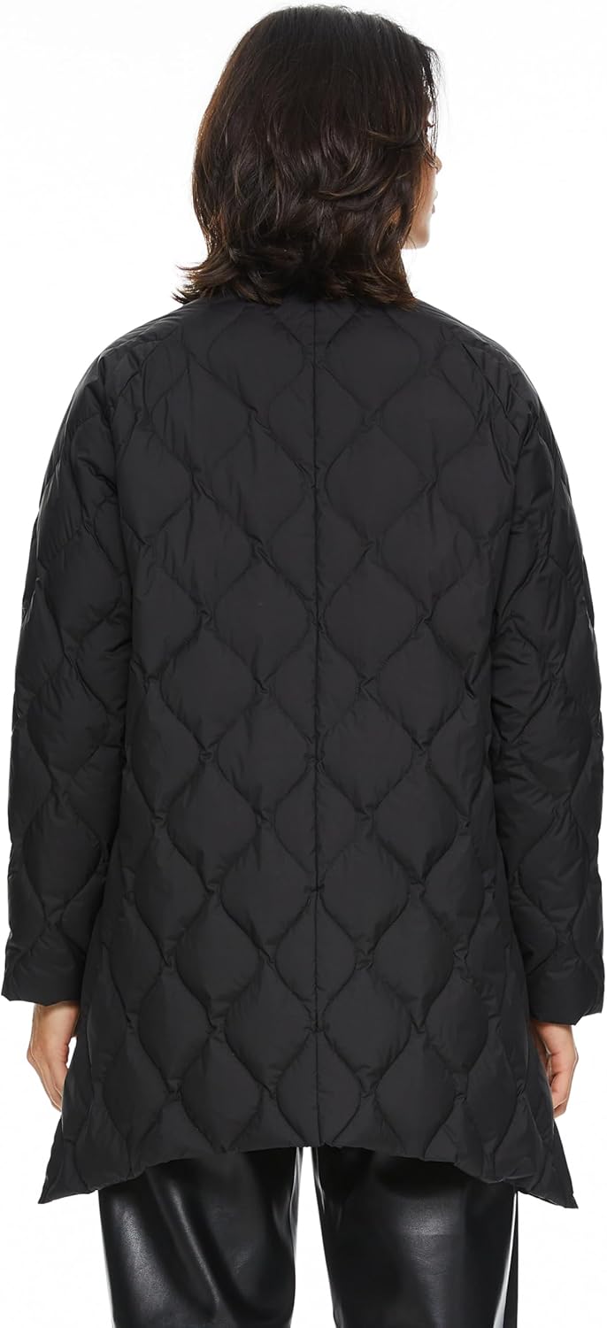 Women’s Oversized Quilted Down Jacket Lightweight Puffer Coat