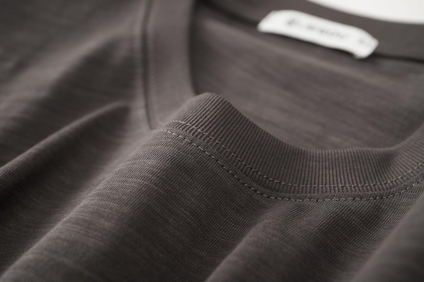 Cotton Loose Fit Thick T-Shirt Heavy Weight Crewneck Tees for Men