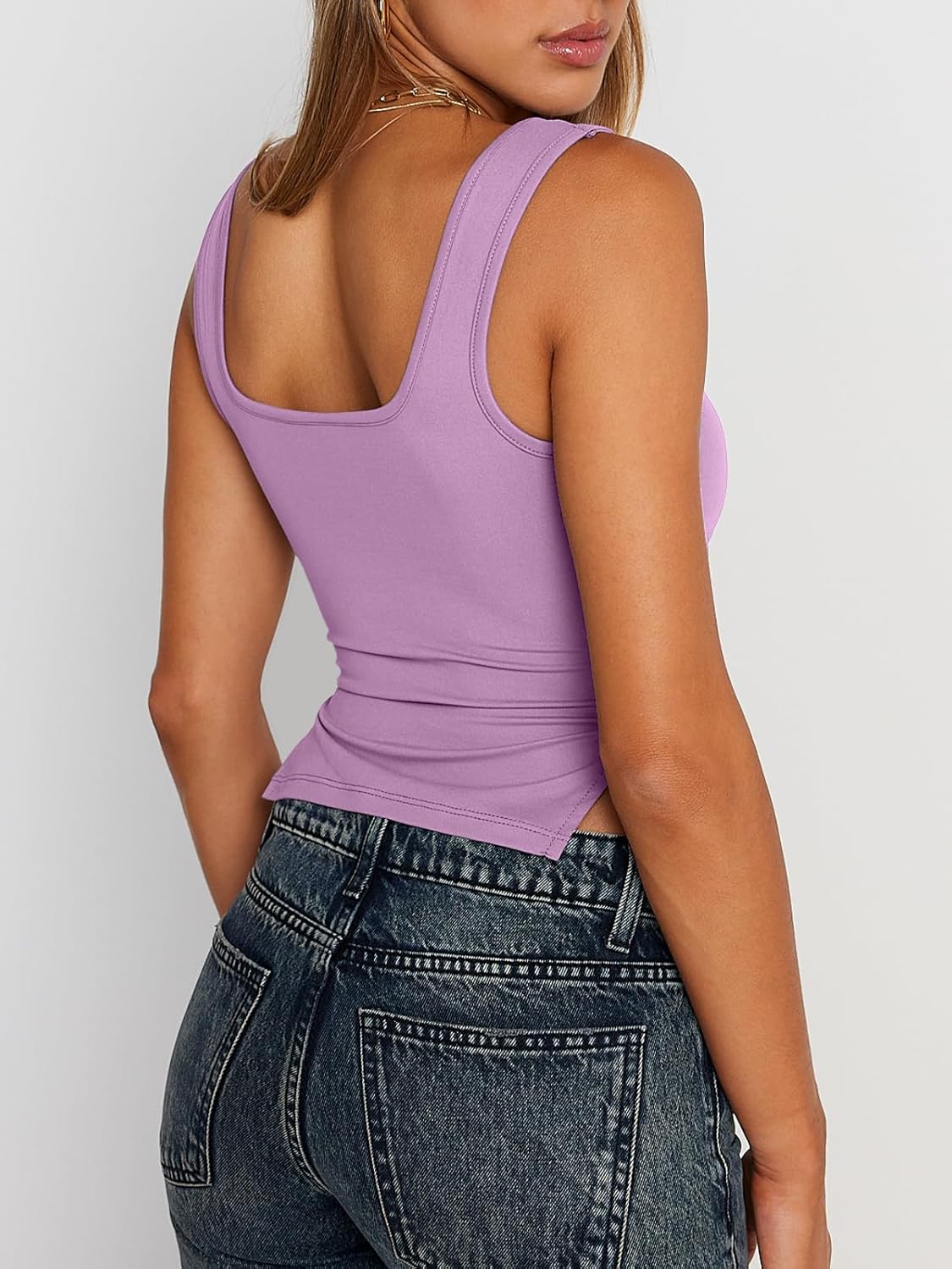 Womens Backless Crop Tops Summer Y2K Tank Tops Cute Basics Going Out Clothes