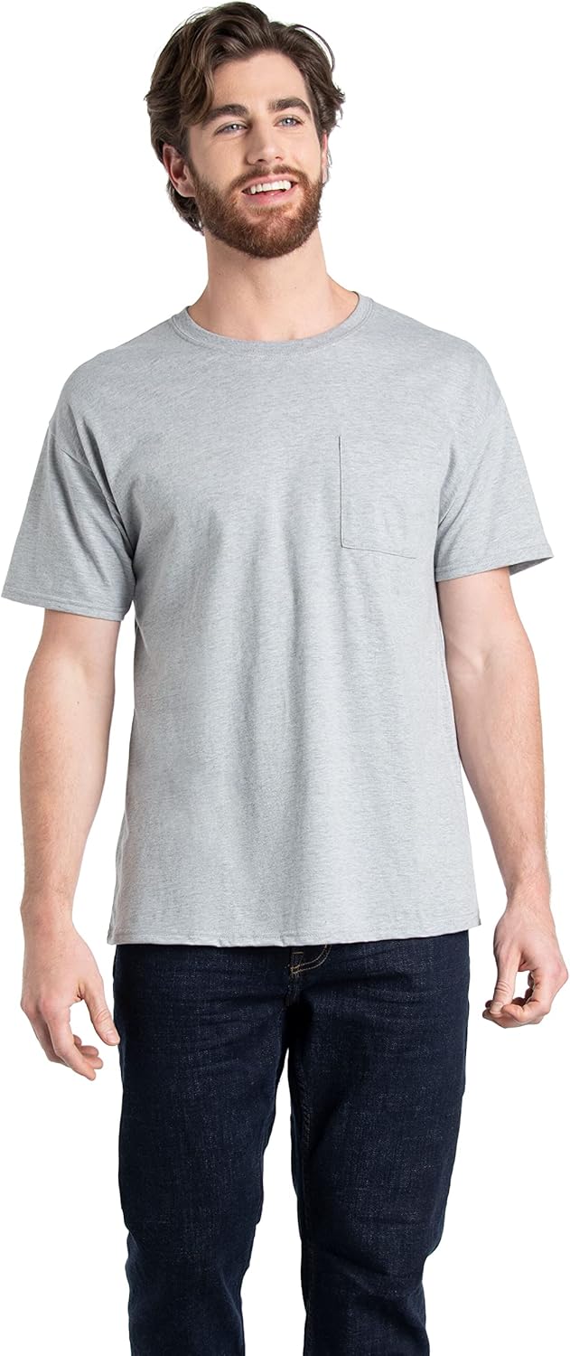 Men's Crew Tee Undershirts Moisture Wicking & Tag Free Comfy Outfits