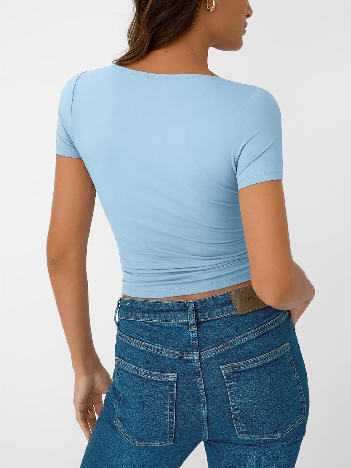 Womens Short Sleeve Boat Neck T-Shirts