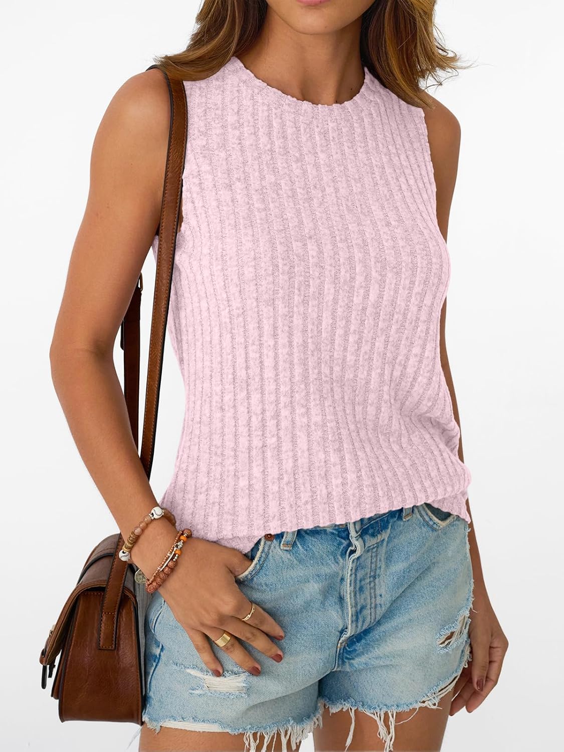 Womens Tank Tops Sleeveless Tunic Summer Basic Soft Casual Trendy Vacation Outfits