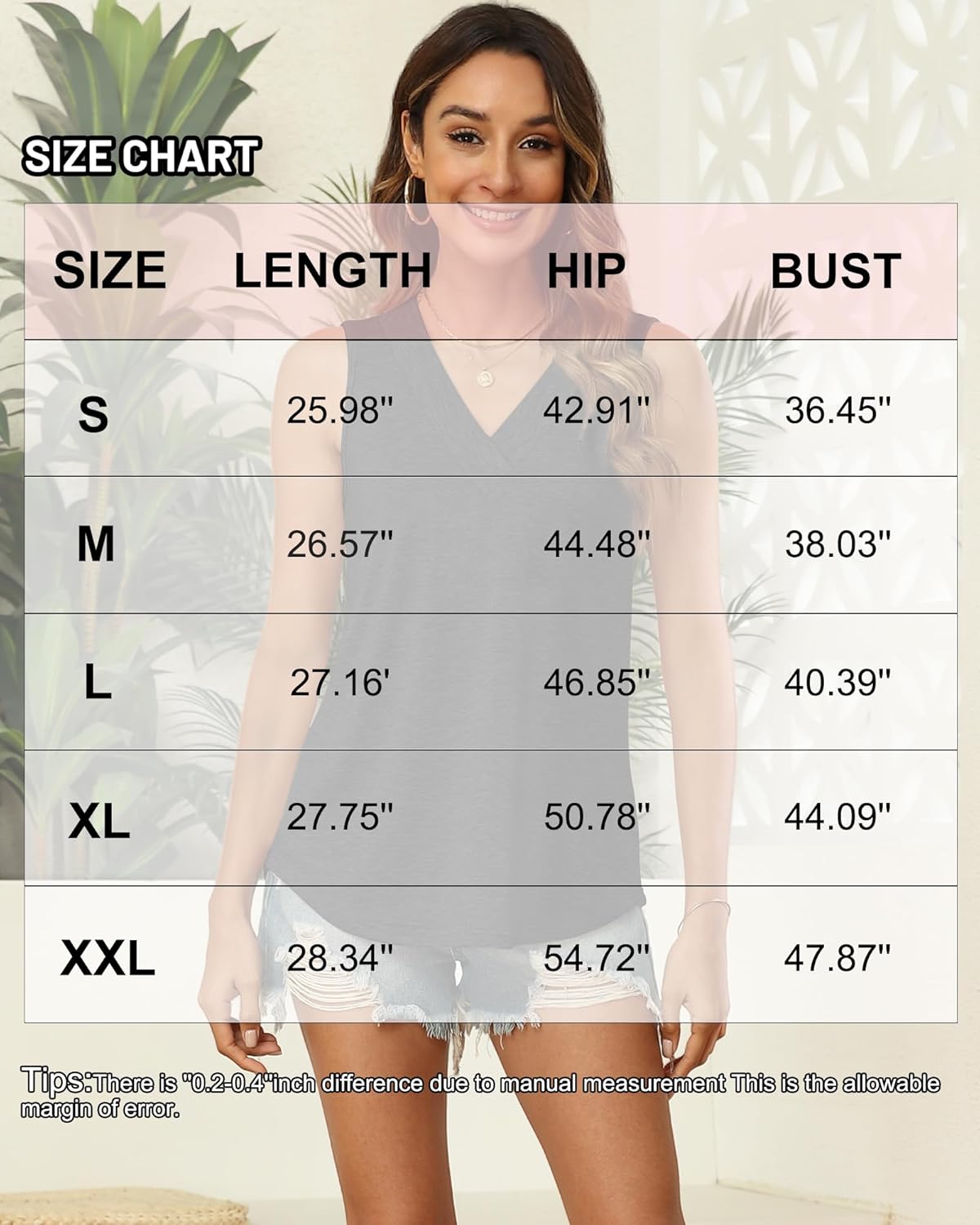 Womens V Neck Tank Tops Summer Sleeveless Tunic Casual Basic True Classic Tees