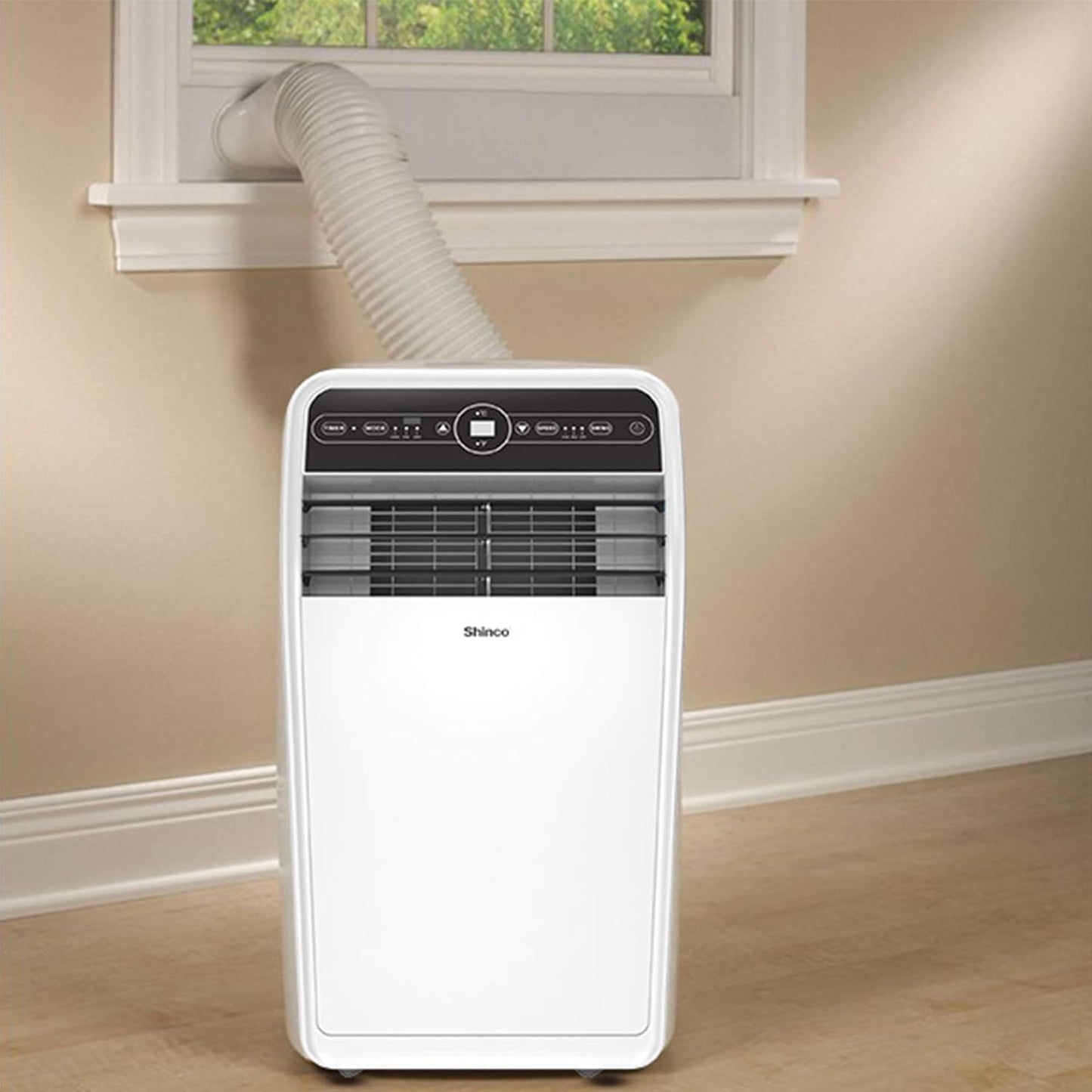 10,000 BTU Portable AC Wi-Fi Dehumidifier Fan Timer for 300 Sq.Ft with Window Kit
