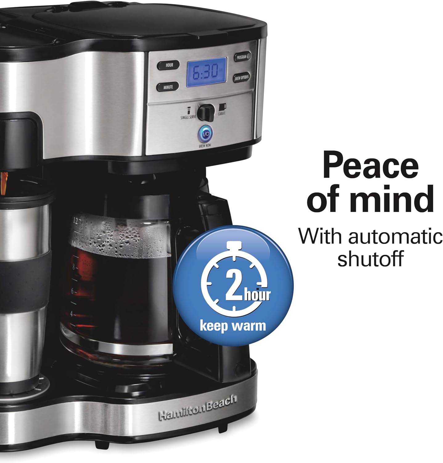 Hamilton Beach 2-Way 12 Cup Programmable Drip Coffee Maker