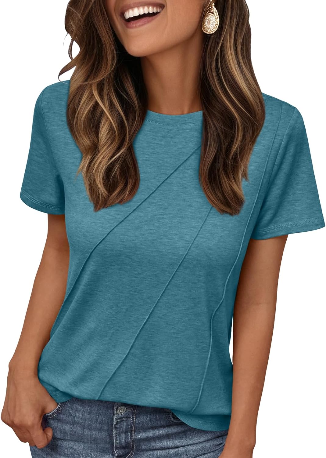 Womens Summer Tops Workout Shirts Beach Vacation Outfits Business Tshirts