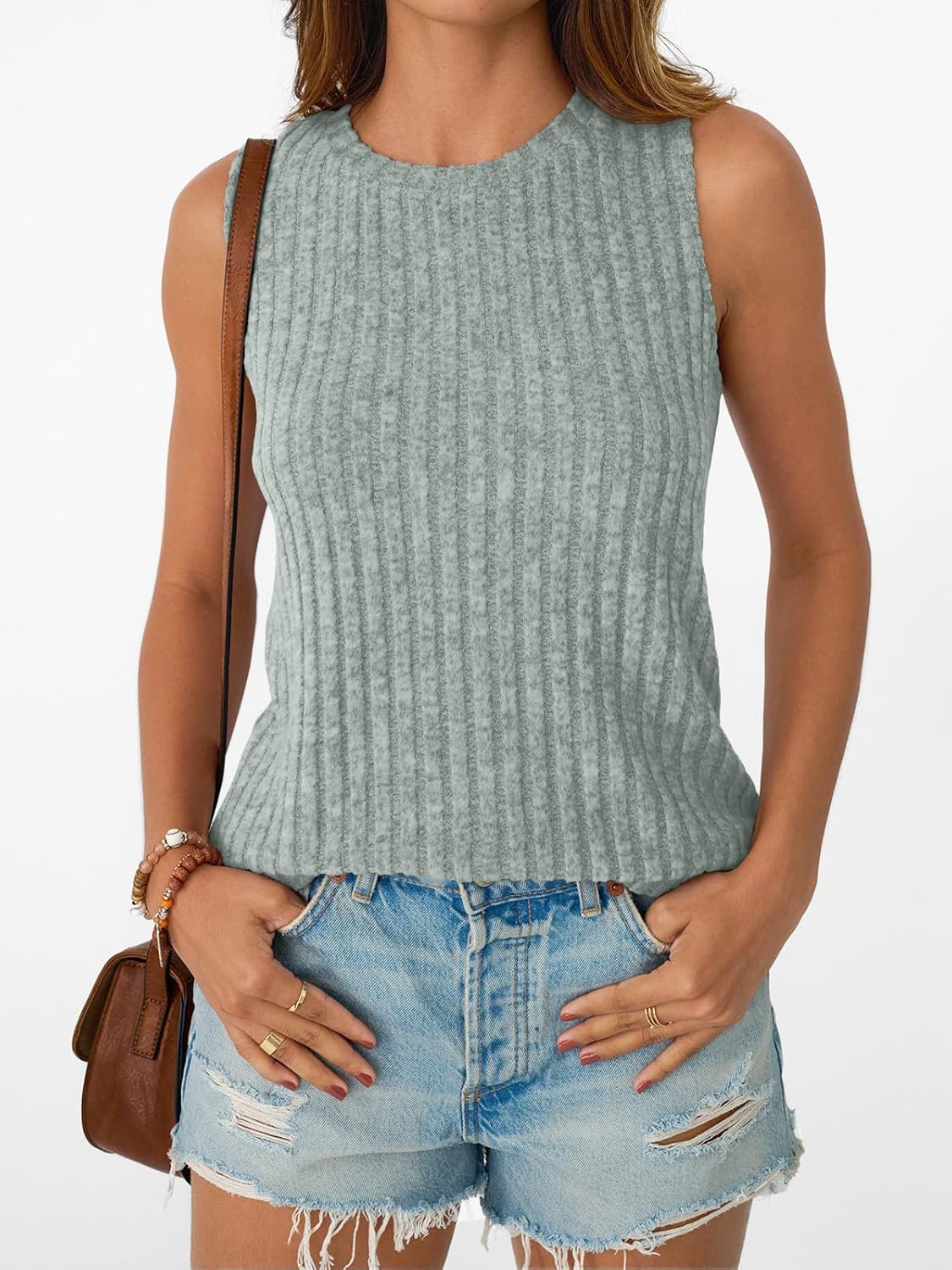 Womens Tank Tops Sleeveless Tunic Summer Basic Soft Casual Trendy Vacation Outfits