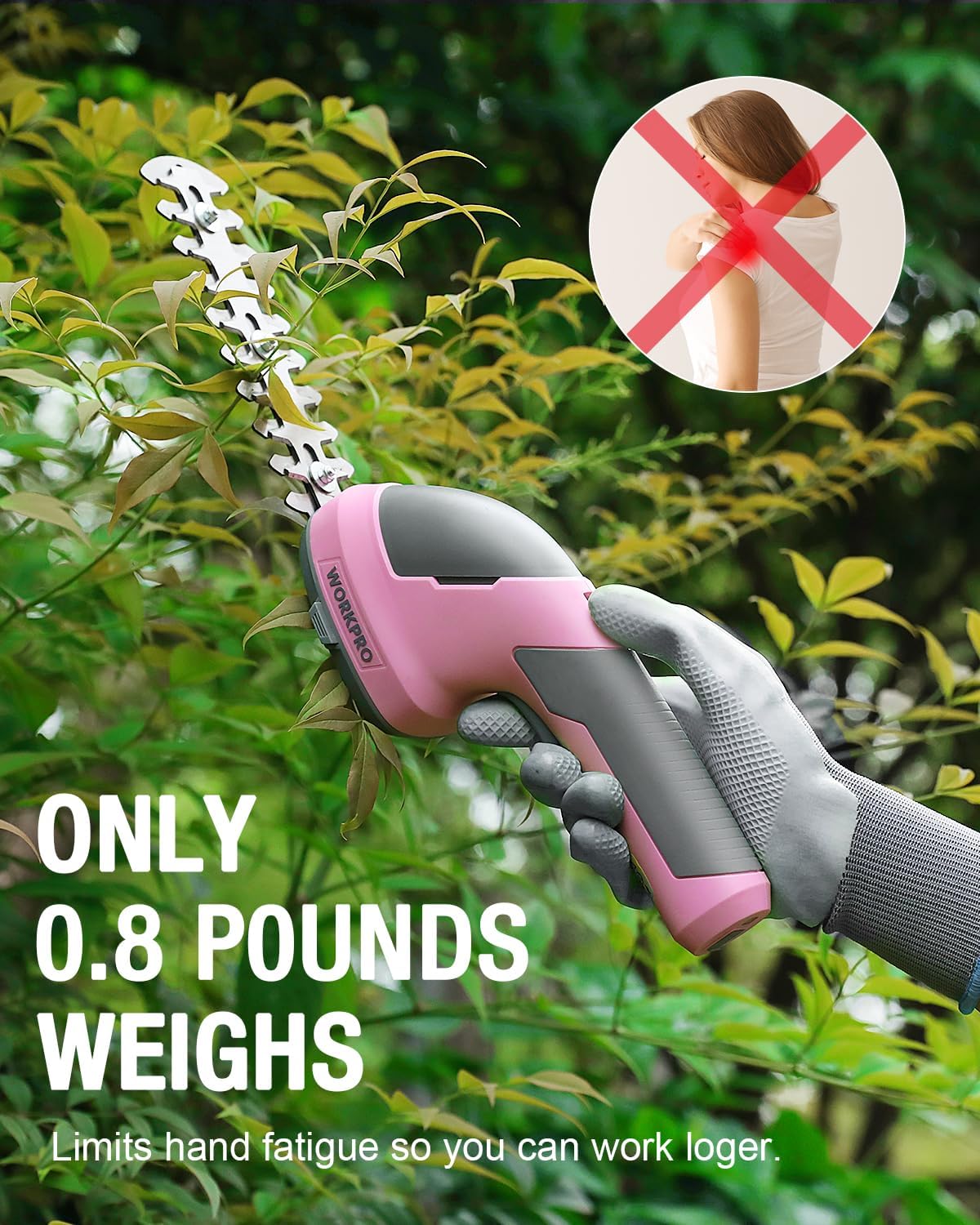 WORKPRO Cordless Grass Shear & Shrubbery Trimmer