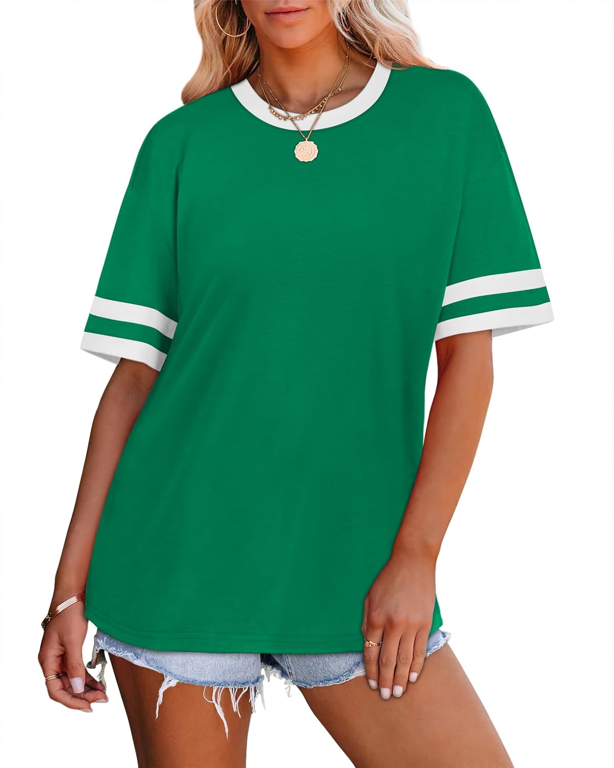 Womens T Shirts Loose Fit Short Sleeve Tees